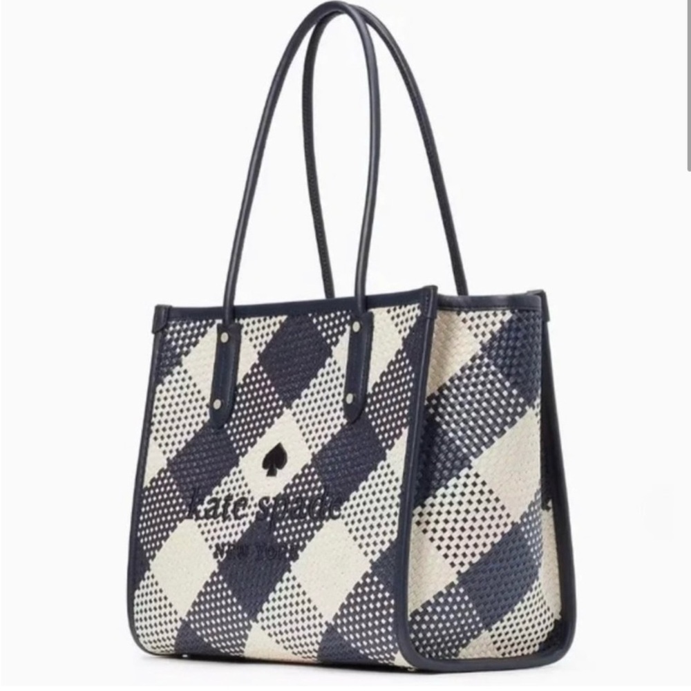 Kate Spade Ella Gingham Large Tote Brand New $160 Perfect condition